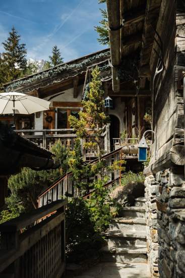 Façade chalet en bois